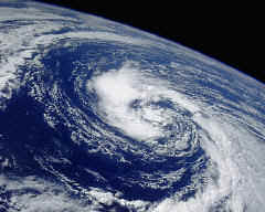 Tropical Storm from the Space Shuttle